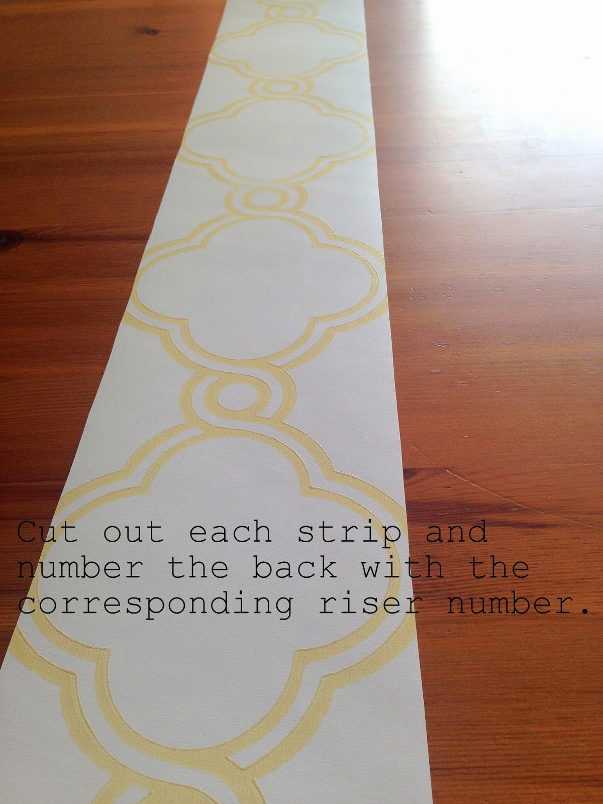 How to Wallpaper Stair Risers Barnaclebutt