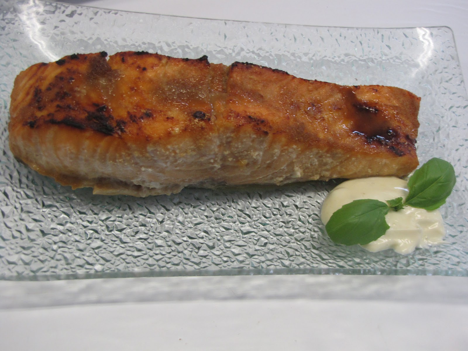 Wasabi Ginger Salmon with WasabiLime Mayo
