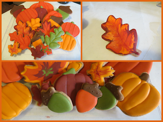 Fall leaves cookies, pumpkin cookies, acorn cookies Autumn Cookies