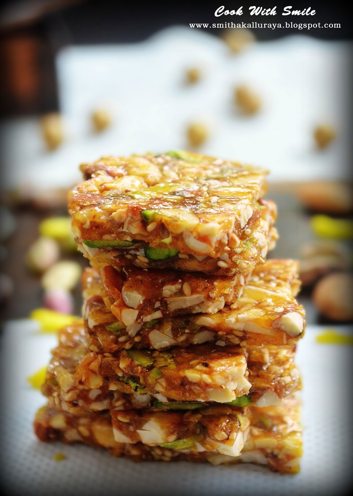 MIXED NUTS OR DRY FRUIT CHIKKI RECIPE/ MIXED NUTS BRITTLE Cook With Smile