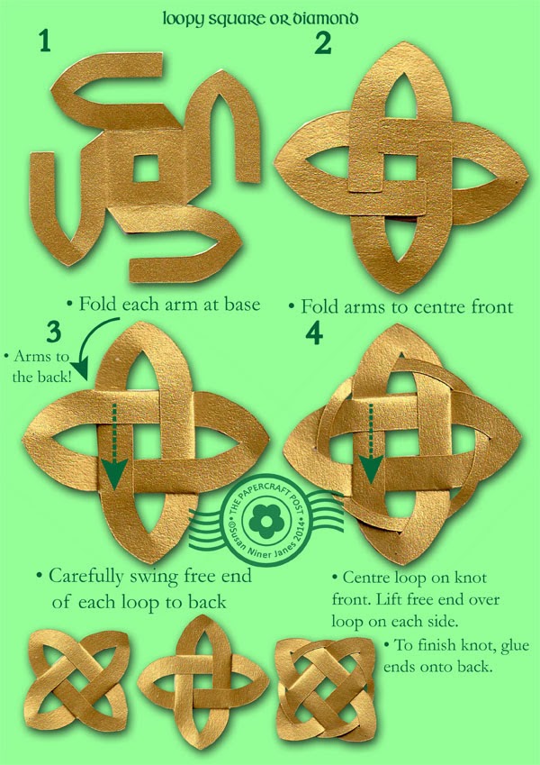 The Papercraft Post Foldable Celtic Knot Embellishments
