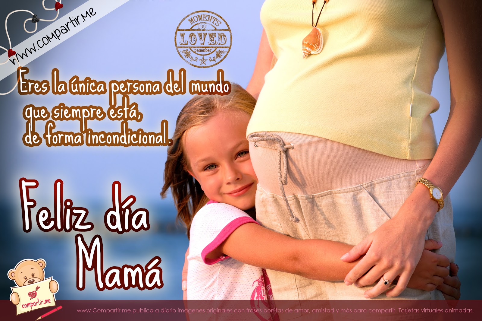 Eres la única persona del mundo que siempre está de forma incondicional. ¡Feliz día Mamá! Eres la única persona del mundo que siempre está de forma incondicional. ¡Feliz día Mamá!