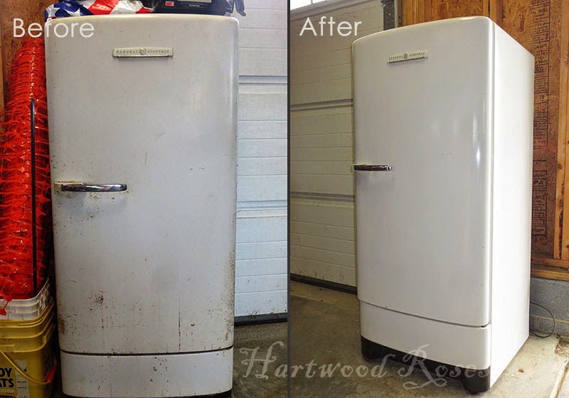 Hartwood Roses: Restoring Our Vintage GE Refrigerator