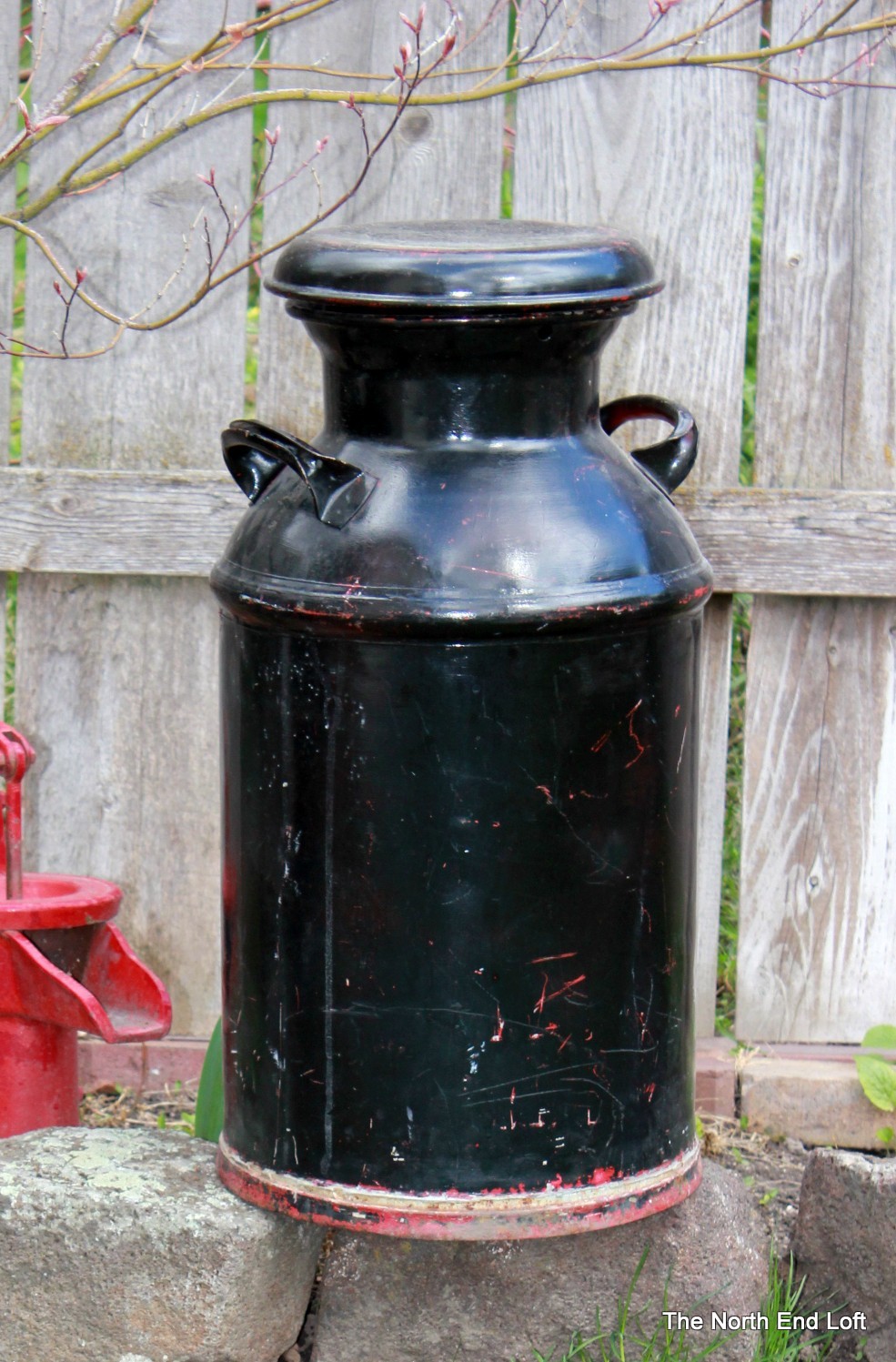 The North End Loft Old Painted Milk Can