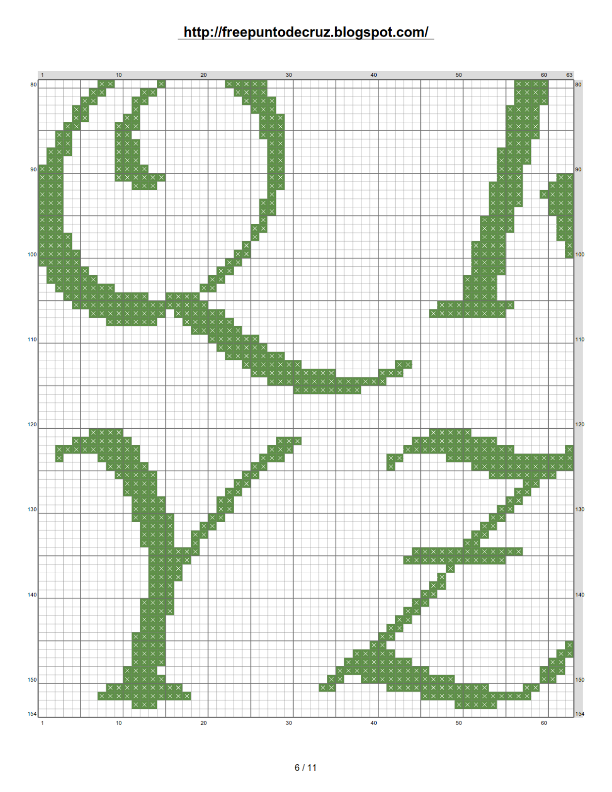 Dibujos Punto de Cruz Gratis: Abecedarios