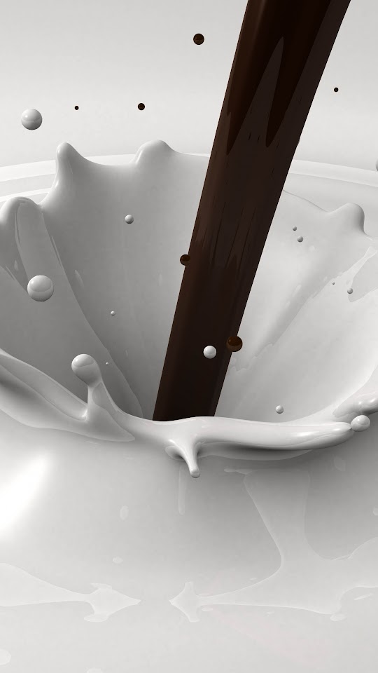 Chocolate Milk Splash  Android Best Wallpaper