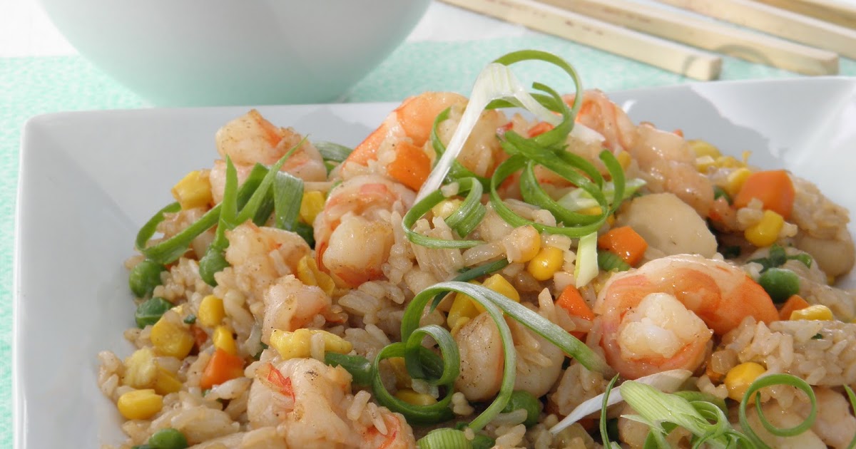 spritz and drizzle: shrimp fried rice