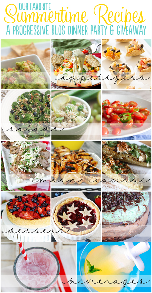 13 Summertime recipes for the perfect summer dinner party! (and a pretty cool giveaway, too!) 13 Summertime recipes for the perfect summer dinner party! (and a pretty cool giveaway, too!)