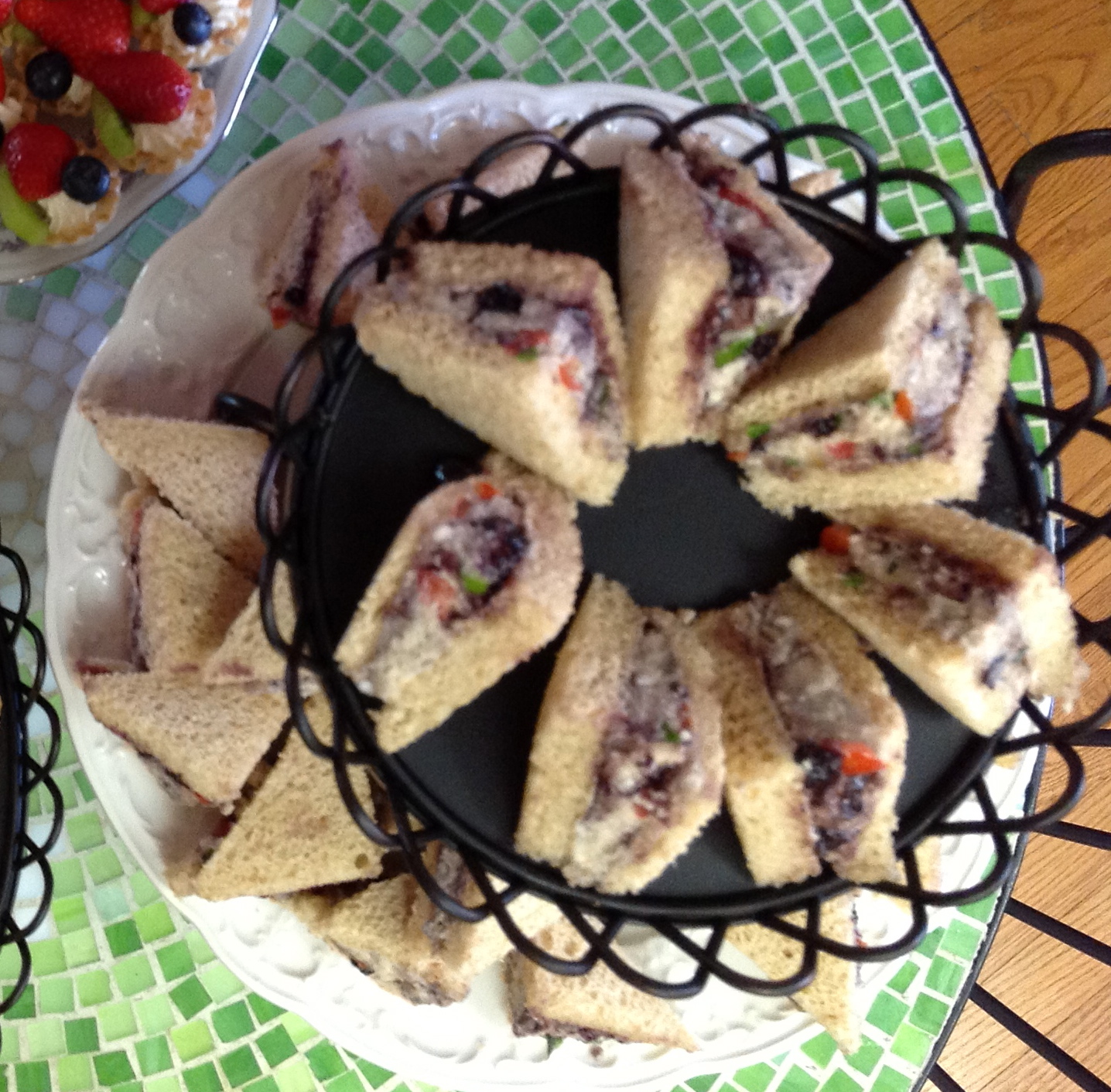 Cookin' Mama Chicken Salad Sandwiches with Blueberry Jam