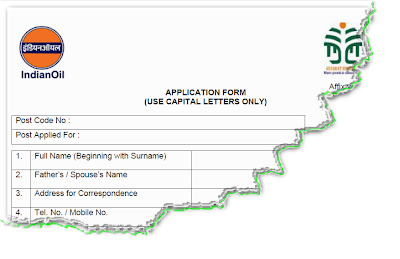 IOCL JE Assistant Recruitment 2012 Application form