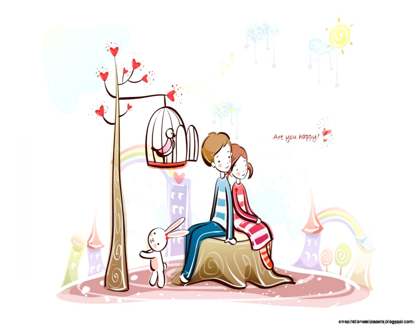 Cute Cartoon Couples Love Cute Cartoon Couples Love