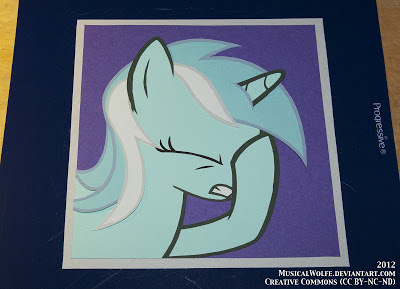 Construction Paper - Lyra Facehoof by MusicalWolfe, Dec 2012. CC by-nc-nd 3.0