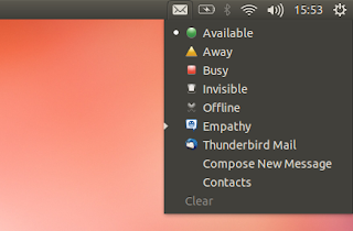 ubuntu 12.10 quantal quetzal beta 1 messaging menu screenshot