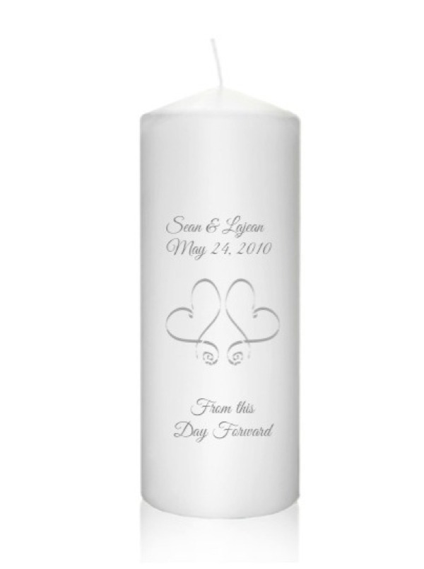 Personalized Wedding Candle