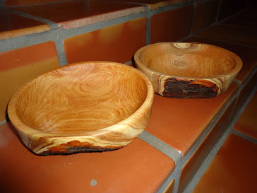 two honey locust bowls