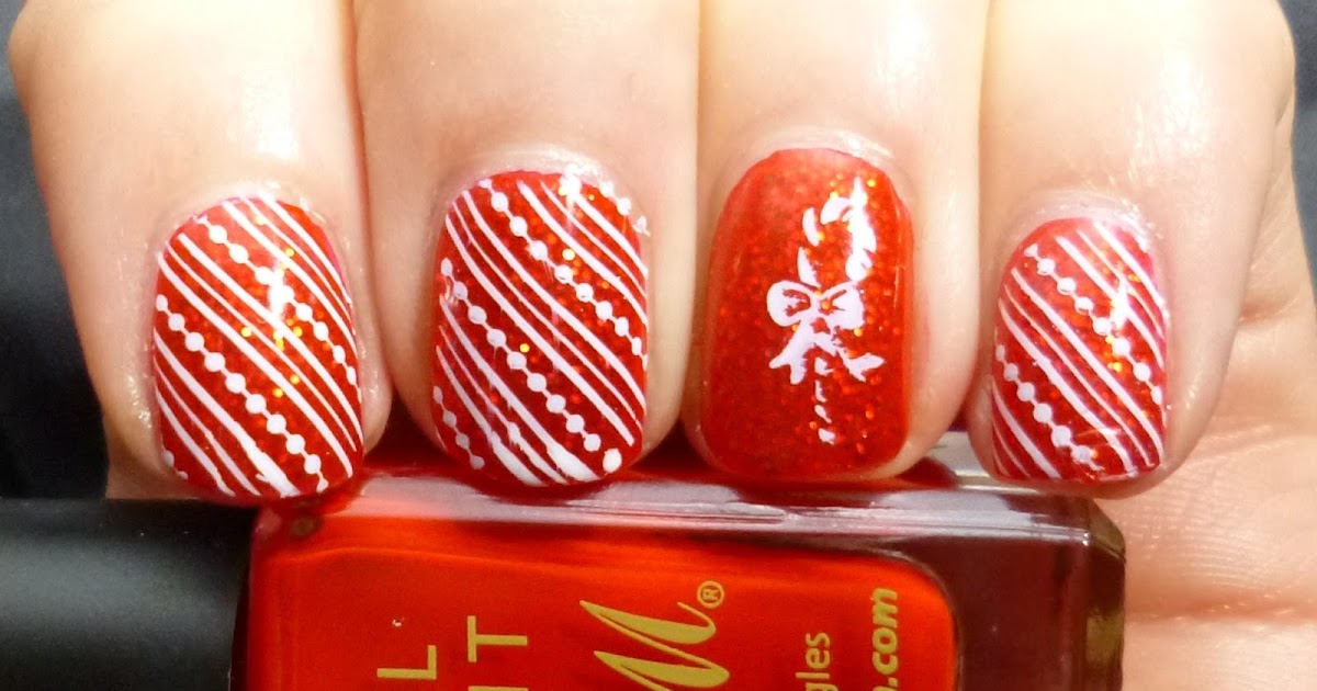 Lou is Perfectly Polished: Christmas Nails: Candy Canes again