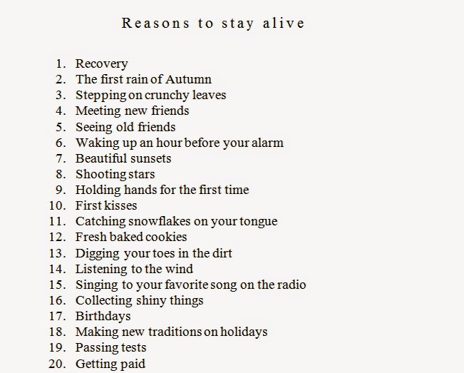 a reason to stay alive a reason to stay alive