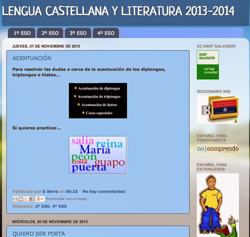 Blog Castellano