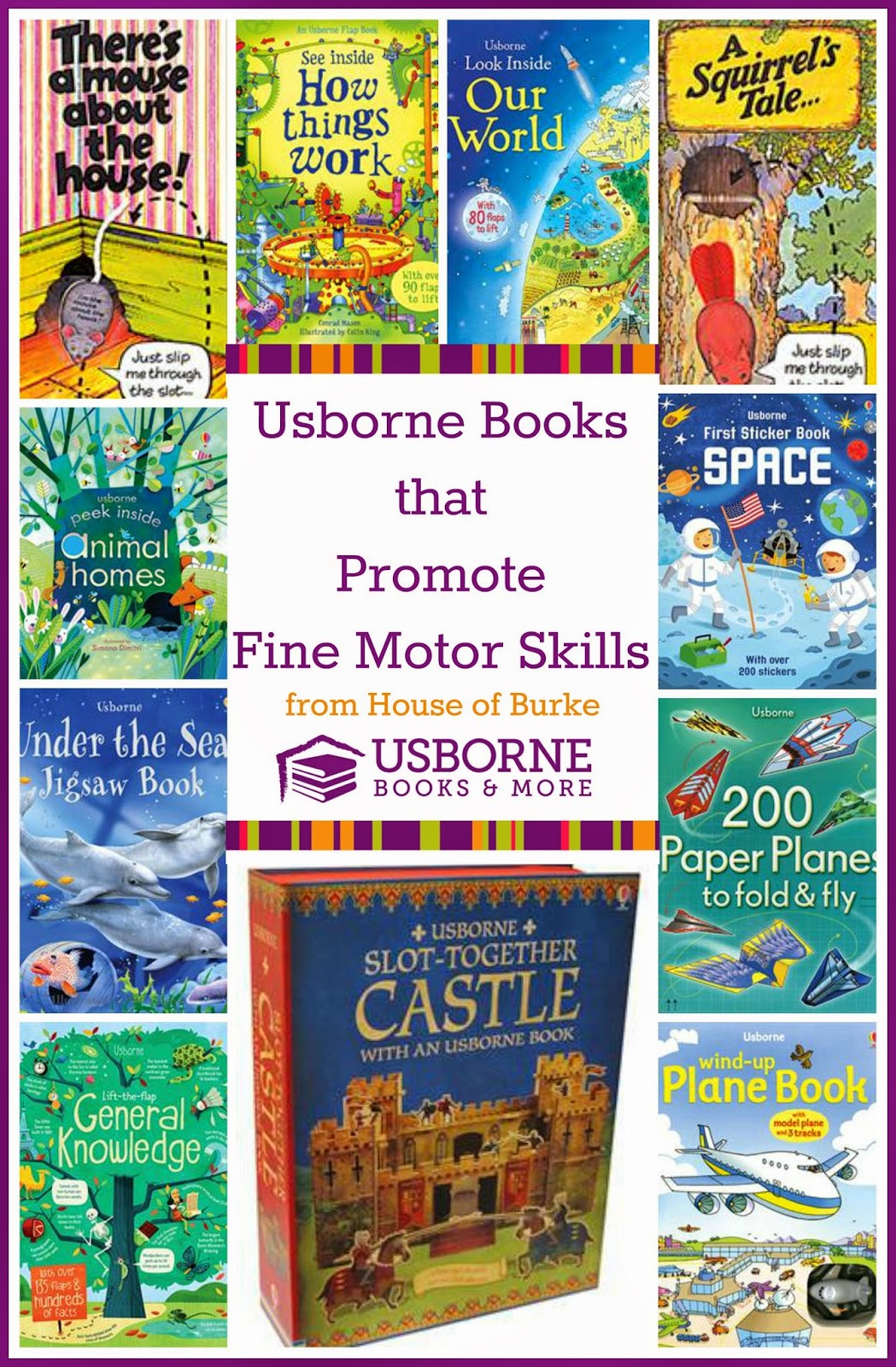 House of Burke Usborne Books that Promote Fine Motor Skills