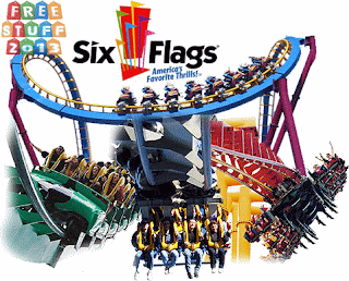 get now 4 free tickets to Six Flags