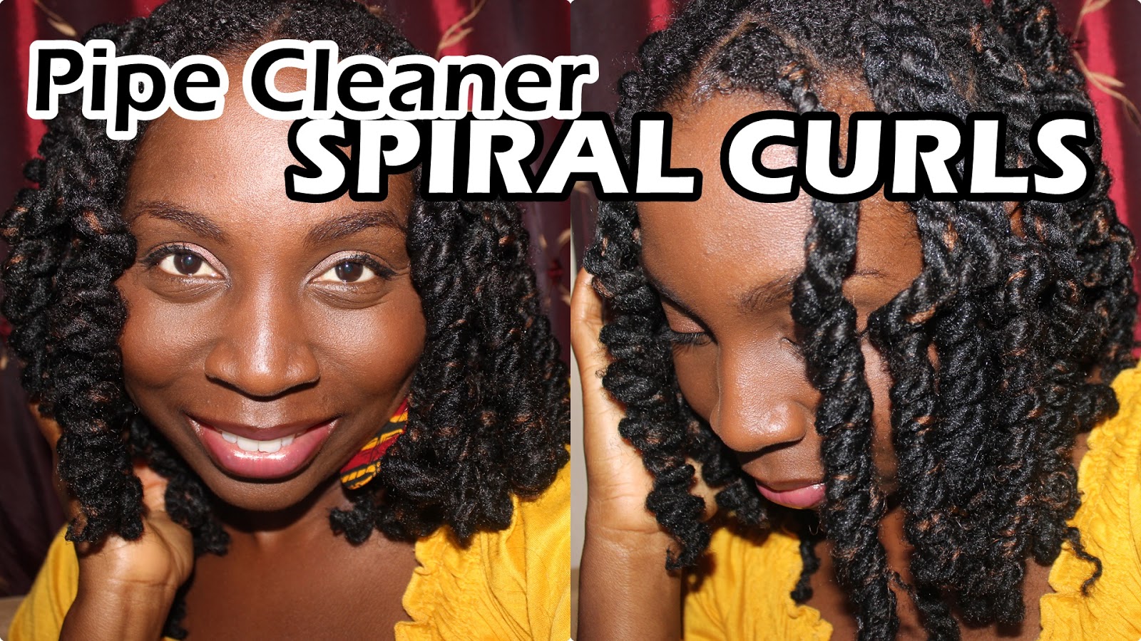 Discoveringnatural Spiral Curls On Natural Hair Using Pipe Cleaners