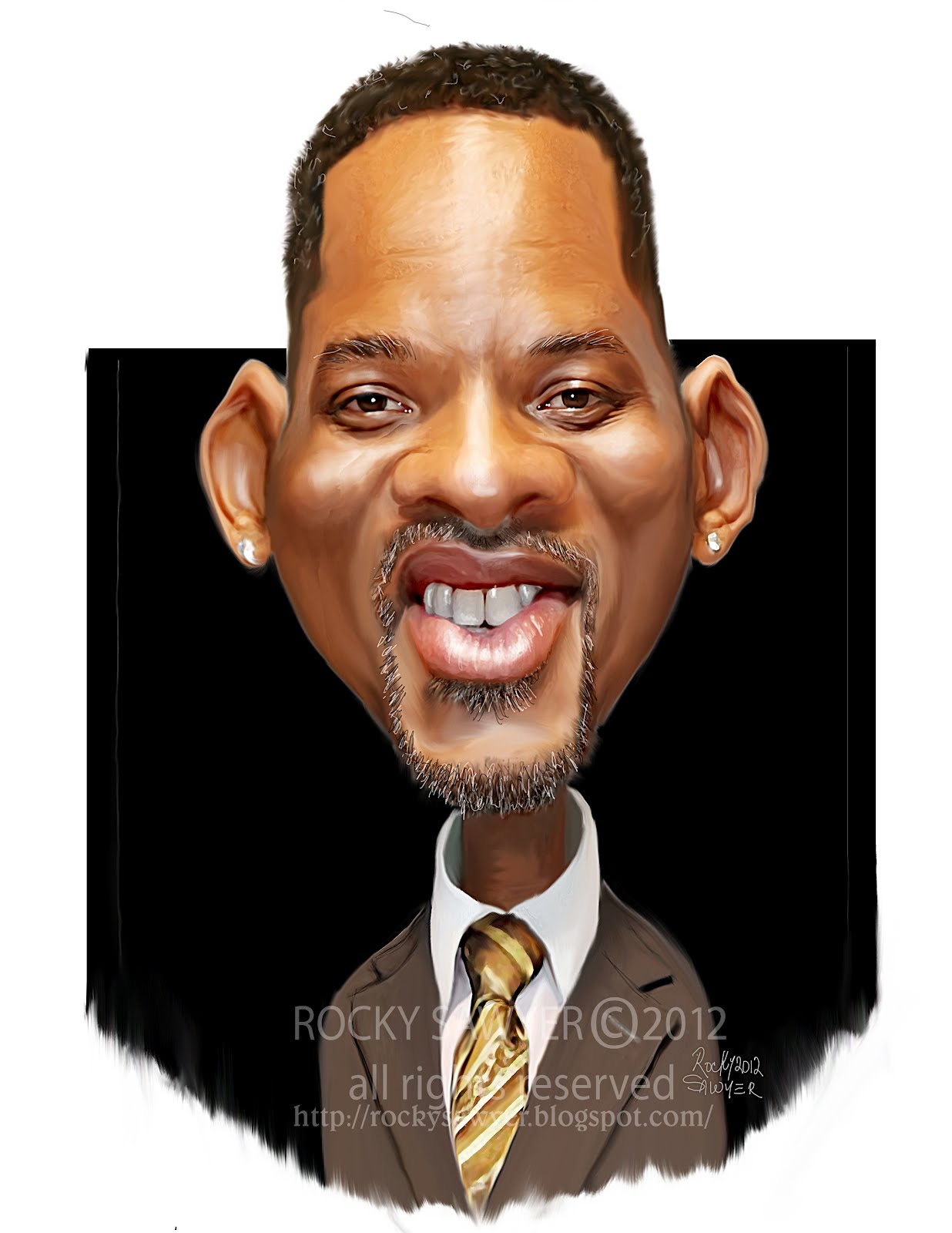 Sawyer Illustration Inc. caricature and cartoon art studio: Will Smith