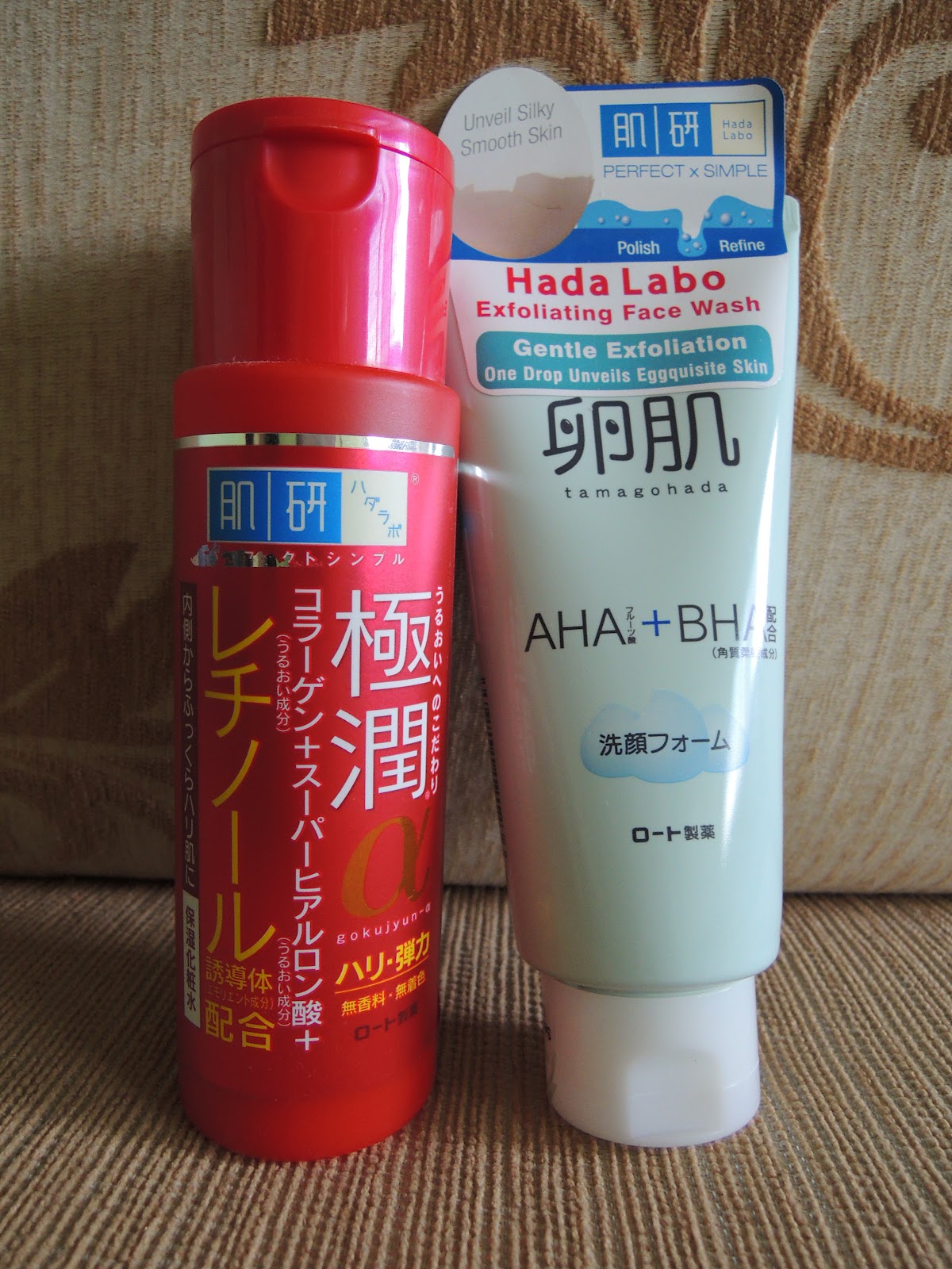 HaruMuu Hada Labo Retinol Lifting + Firming Lotion and AHA/BHA
