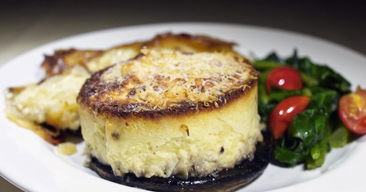 Alf Cooks Vegetarian Twicebaked Cheese Soufflés on Mushroom Steaks