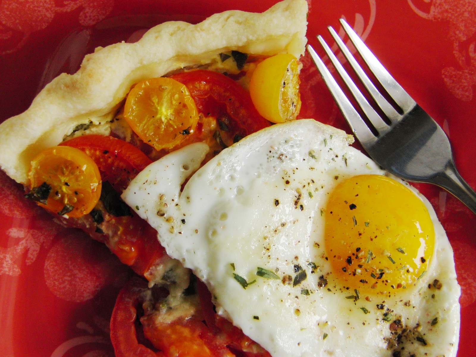 Curly Girl Kitchen Savory Tomato Tart with Feta and Basil