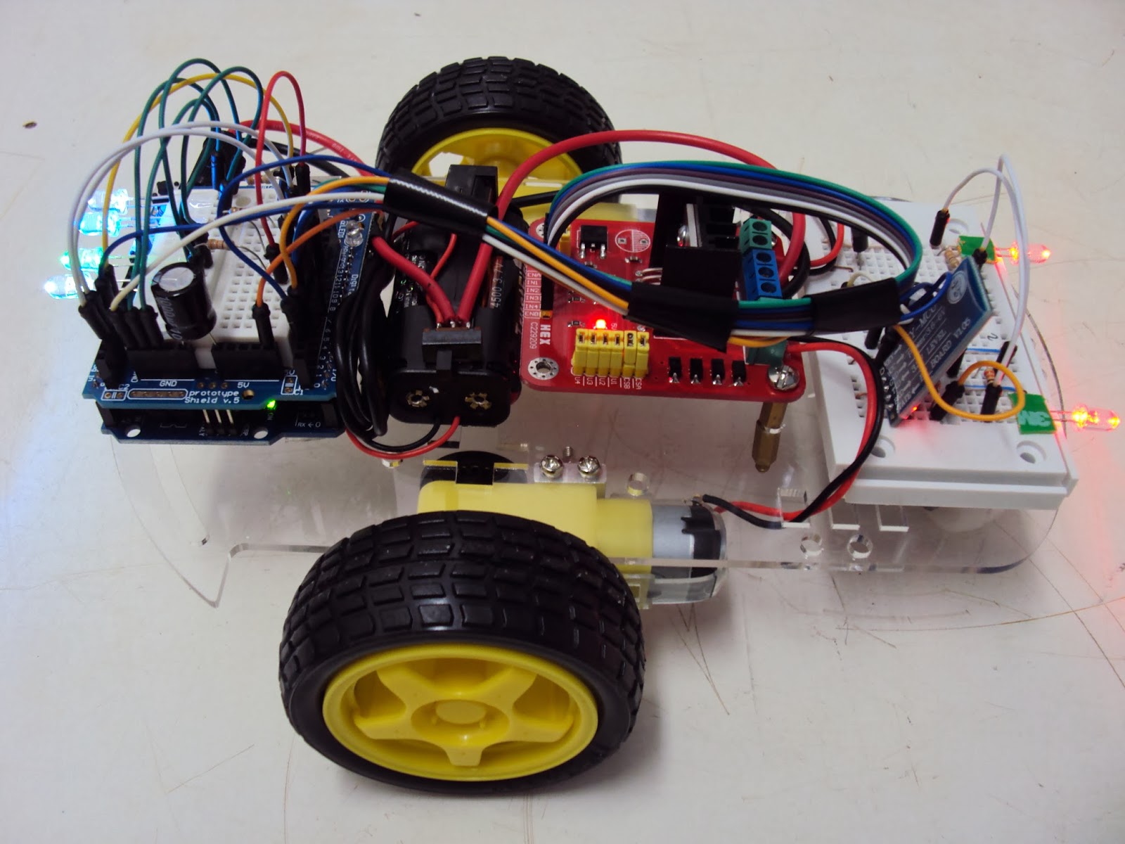 Android arduino bluetooth rc car control