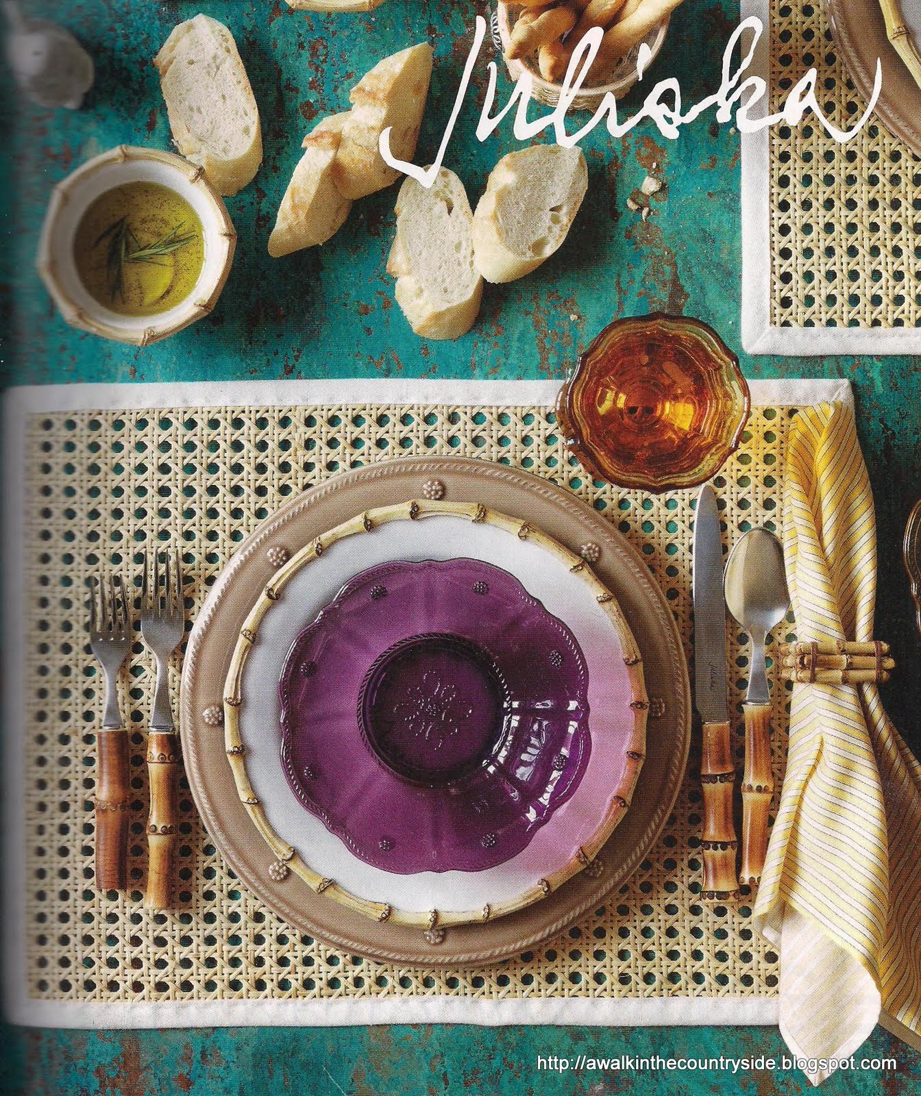 A Walk in the Countryside Juliska Placemat Knock Off