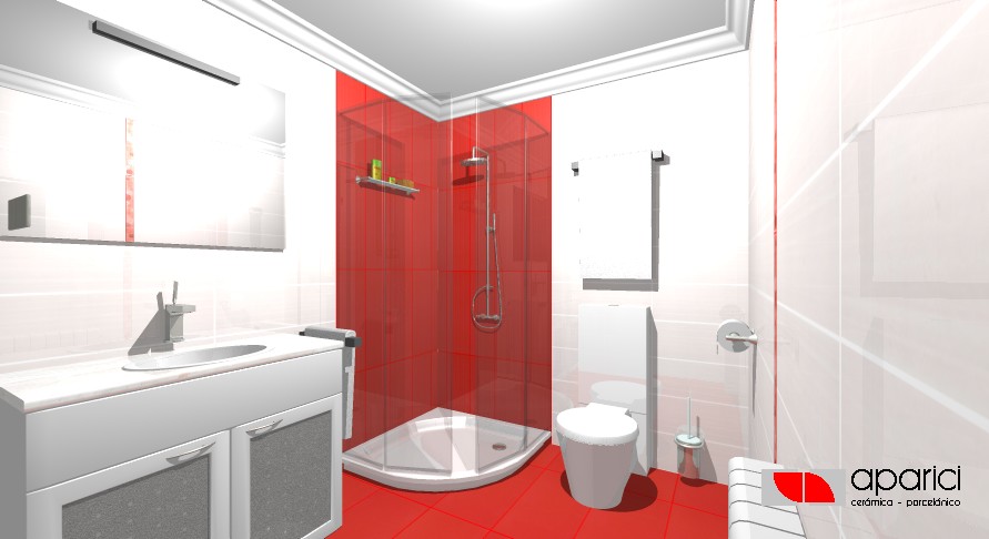 DECORACION DE INTERIORES: PROYECTO DE BAÑO SENCILLO-MODERNO