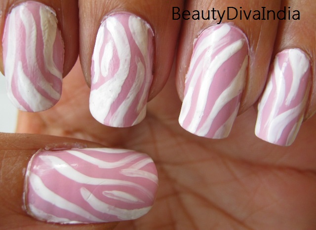 4. Royal Pink and White Nail Art - wide 10