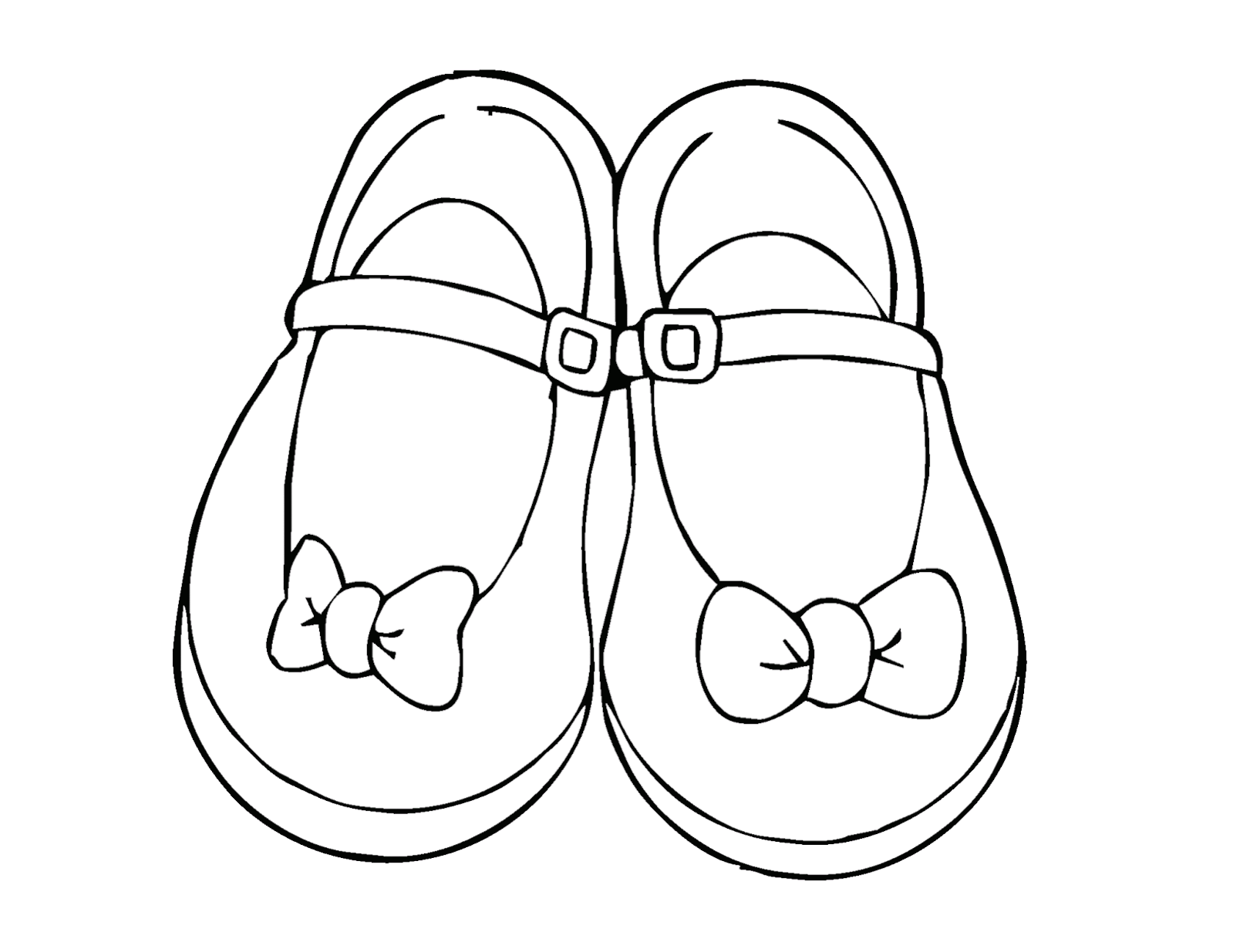 Mewarnai Gambar Sepatu Pita [Khusus Wanita] - Contoh Anak PAUD