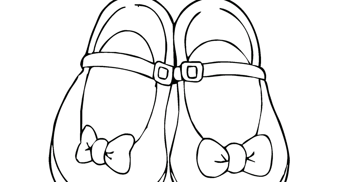 Mewarnai Gambar Sepatu Pita [Khusus Wanita] - Contoh Anak PAUD