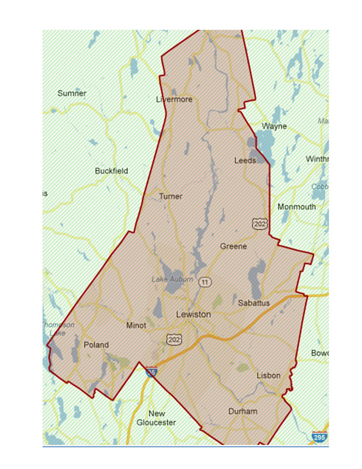 androscoggin county Androscoggin county is a county in maine the county population was 107,440 in 2014, according to the united states census bureau the county seat is auburn. androscoggin county Androscoggin county is a county in maine the county population was 107,440 in 2014, according to the united states census bureau the county seat is auburn.