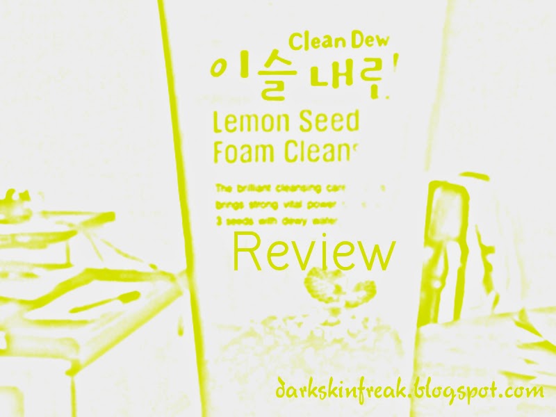 Tony Moly Clean Dew Lemon Seed Foam Cleanser Review - My Skincare Regime