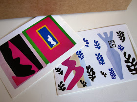 Two post cards with images by Matisse on them