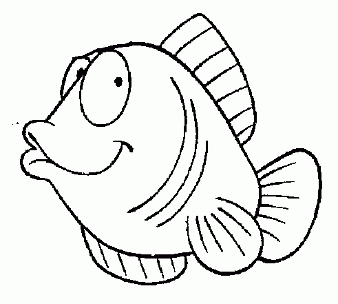 Desenhos para Colorir de Peixes Melhores Imagens  - imagens de desenhos de peixes para colorir