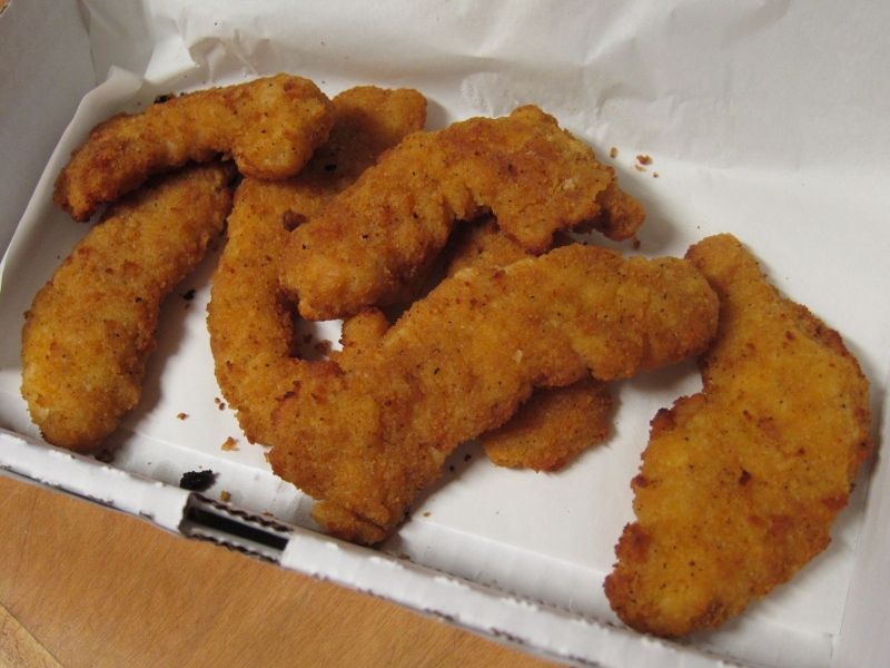 Review Papa John's Chicken Strips Brand Eating
