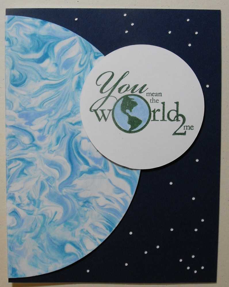 Shaving Cream Earth Card