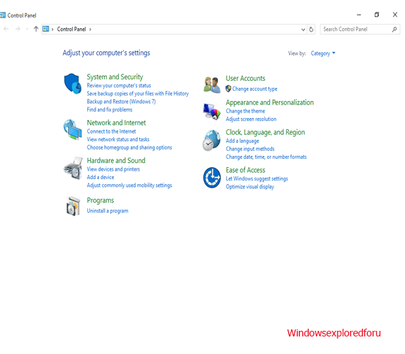 Methods to Access Control Panel in Windows 10