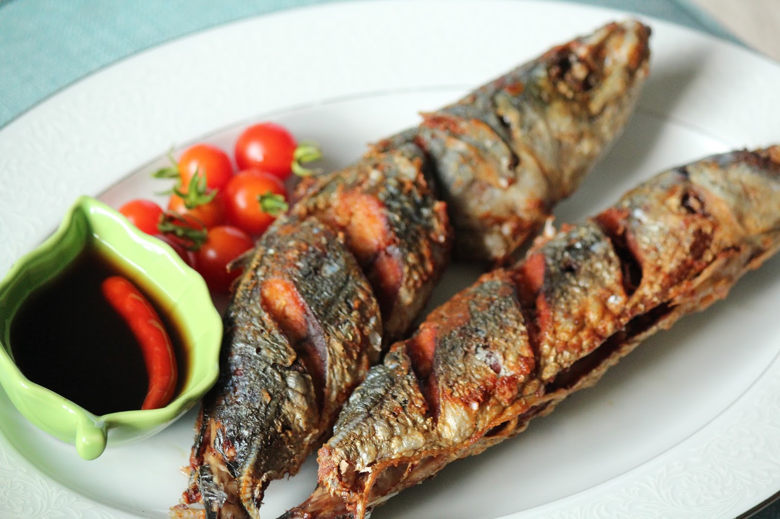 The Red Apron Homesick for Pinoy Food Fried Blue Mackerel Scad, Mung