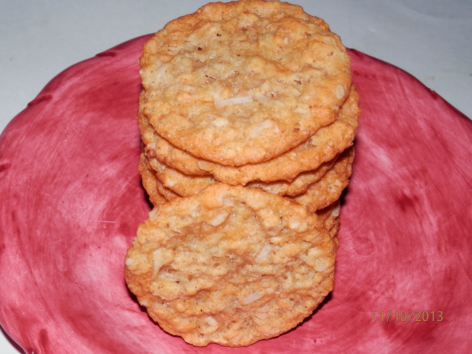 Jazzy Allergy Recipes Egg Free, Dairy Free Crispy Oatmeal Coconut Lace
