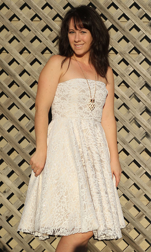 Sewing for Me Lace Dress girl. Inspired.