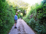 Ron taking a walk up the lane