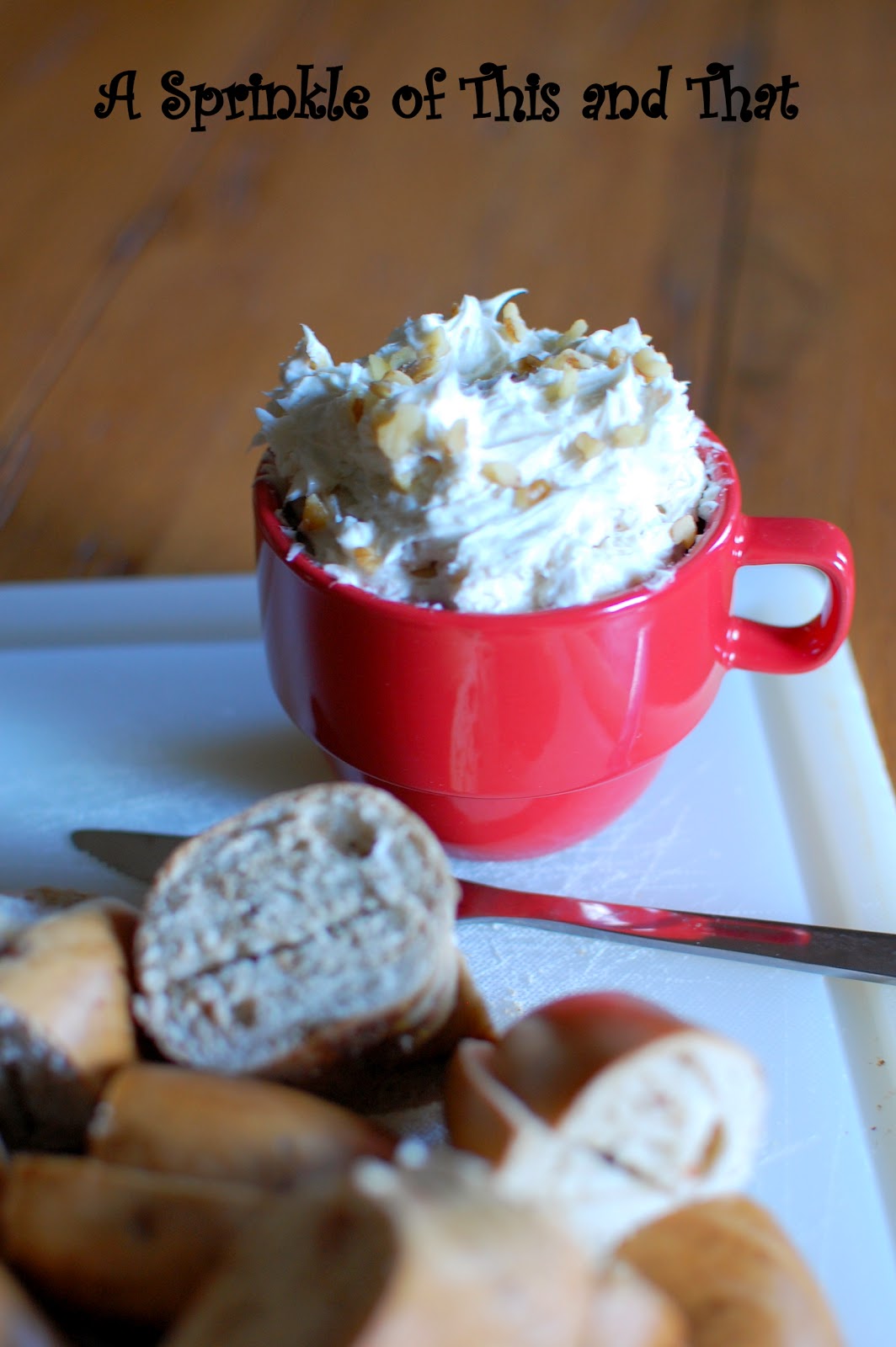 A Sprinkle of This and That Honey Walnut Cream Cheese