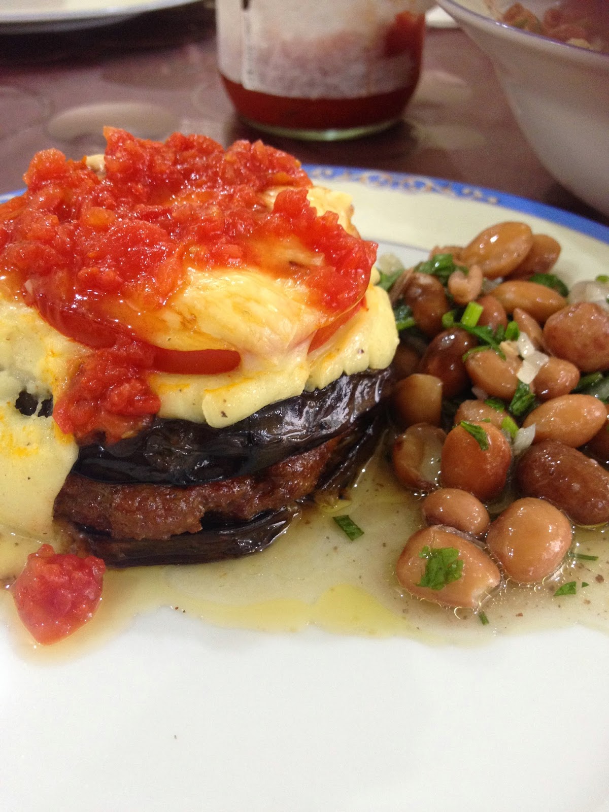 kurabiyekokuyor kofteli patlican kulesi