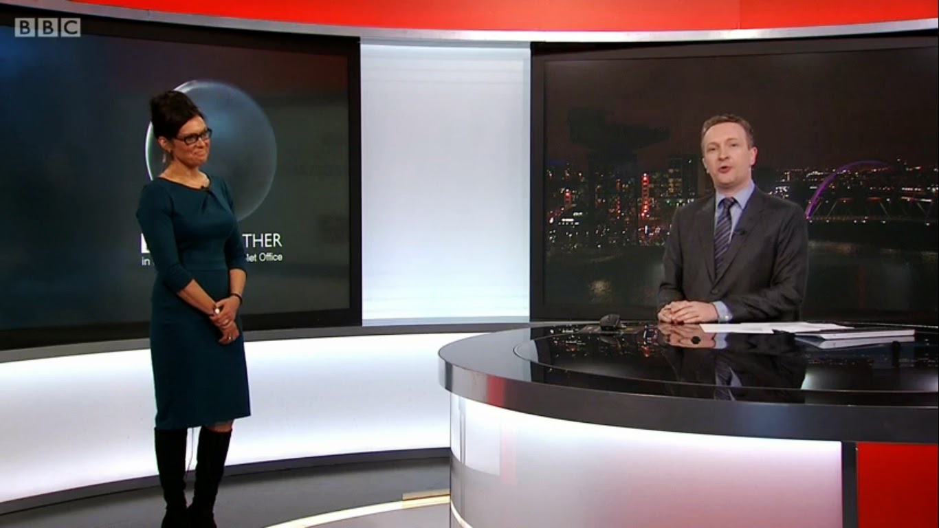 UK Regional News Caps Judith Ralston BBC Reporting Scotland Weather