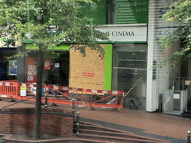 a building with a sign on the side